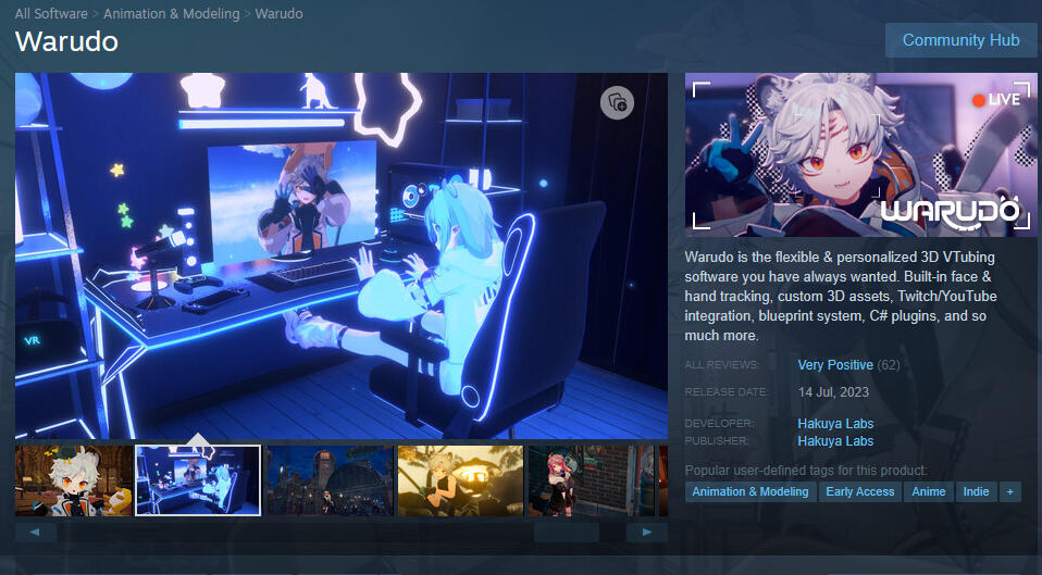 Some worlds for Warudo VTubing app